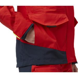 2021 Helly Hansen Womens Salt Coastal Jacket & Trouser Combi Set - Alert Red / Ebony